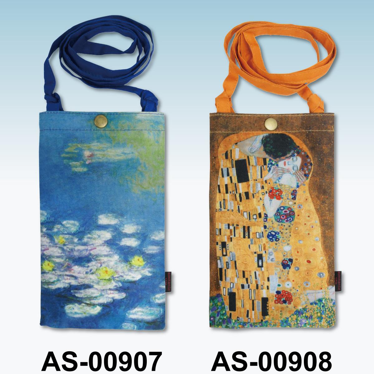 名画スマホショルダーバッグ