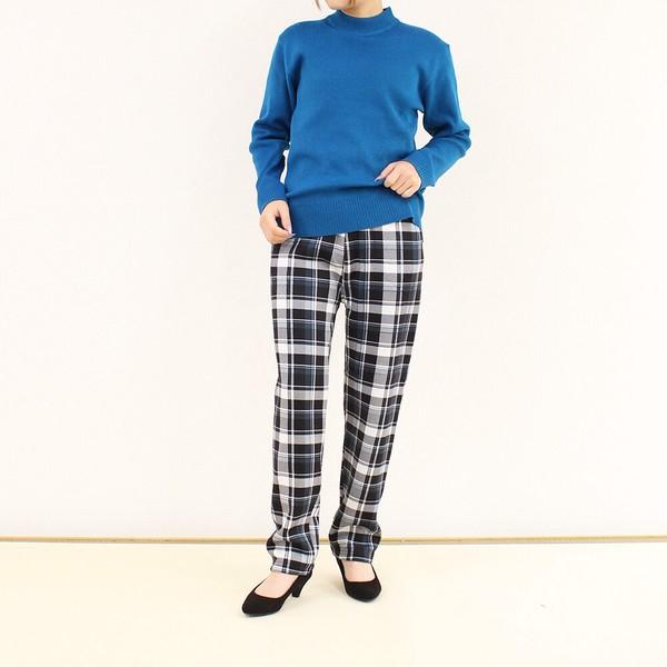 裏シャギーチェックパンツ