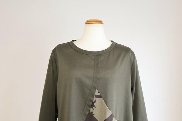 アートプリント切替チュニック