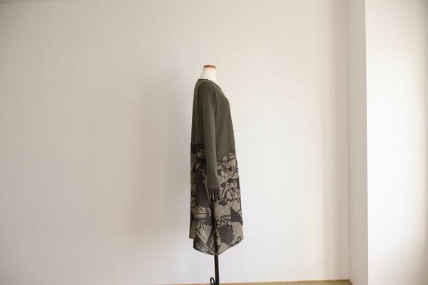 アートプリント切替チュニック