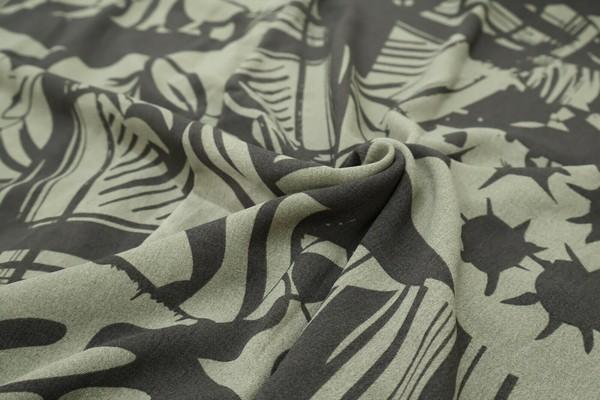 アートプリントドルマン開きチュニック