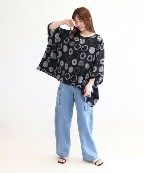 アートリングﾌﾟﾘﾝﾄチュニック