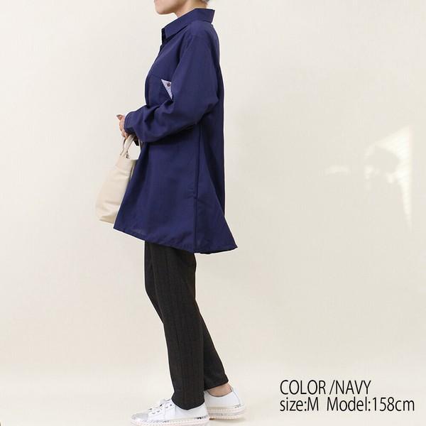 カラフルボタンブラウス