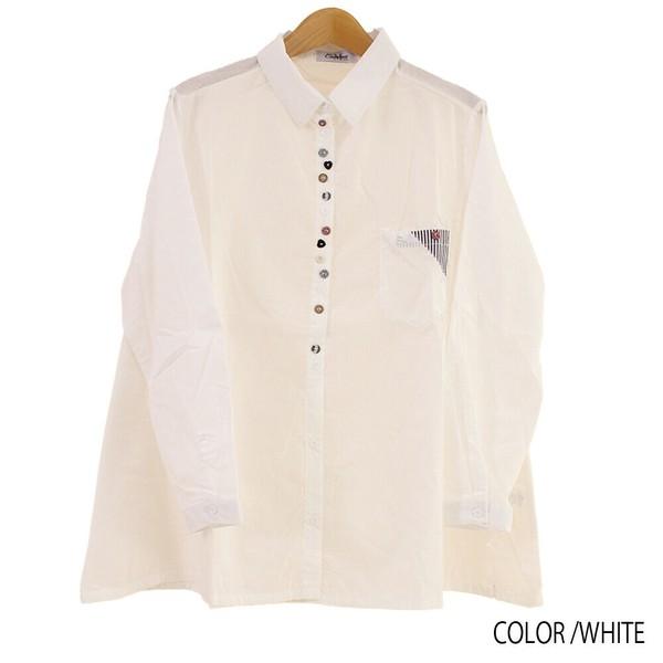 カラフルボタンブラウス