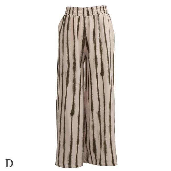 プリンワイドイージーパンツ ５柄込み