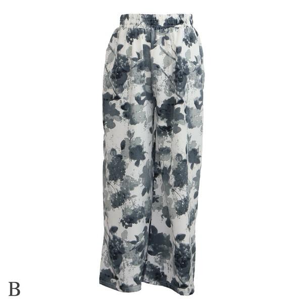 プリンワイドイージーパンツ ５柄込み