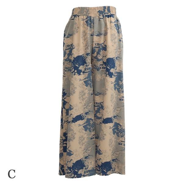 プリンワイドイージーパンツ ５柄込み