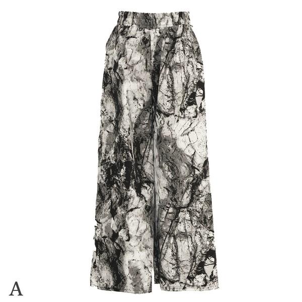 プリンワイドイージーパンツ ５柄込み