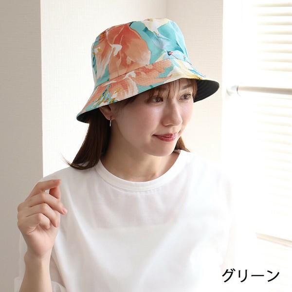 花柄バケットハット