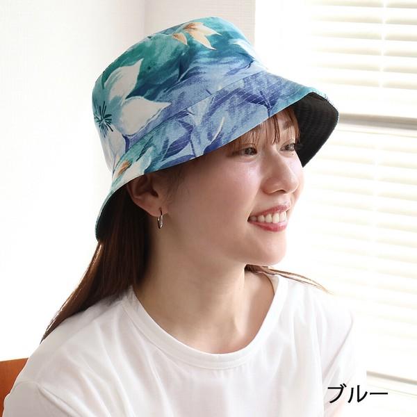 花柄バケットハット