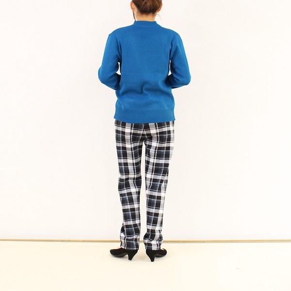 裏シャギーチェックプリントパンツ LLサイズ