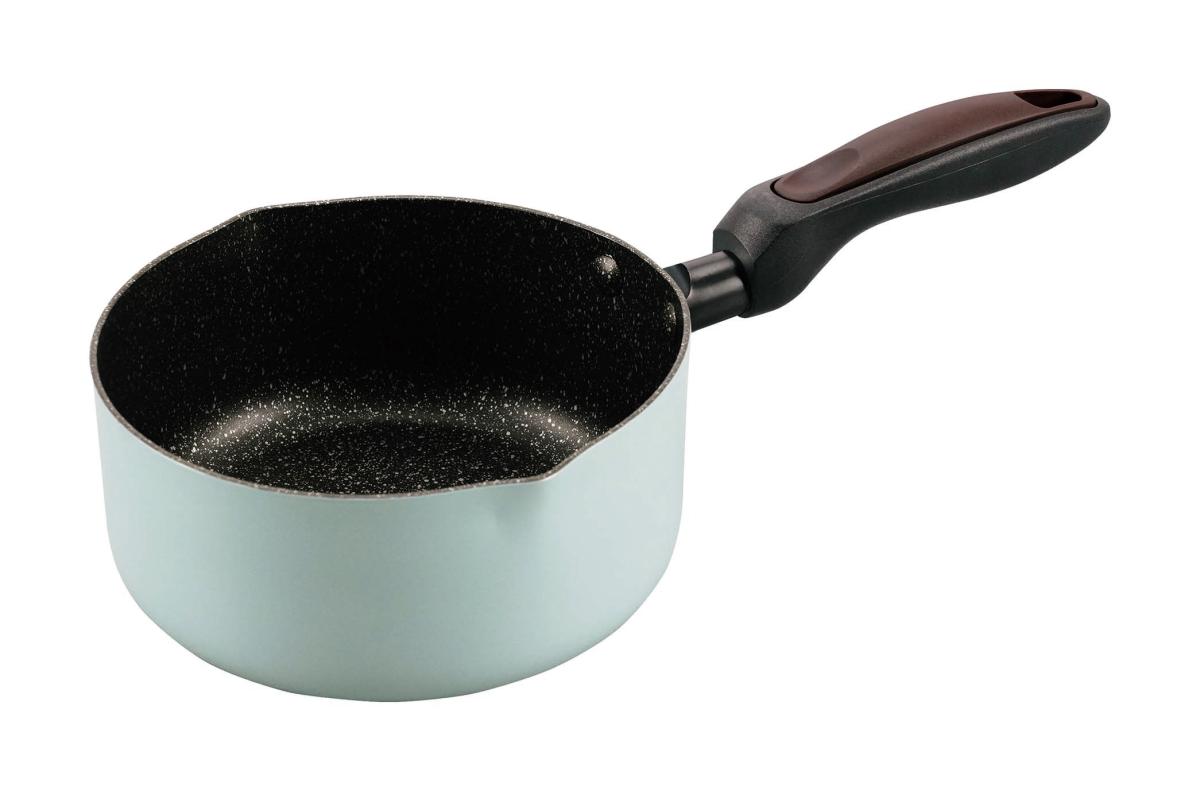  NB07 グリンデイ IH対応 マーブルミニミルクパン 16cm スモークグリーン