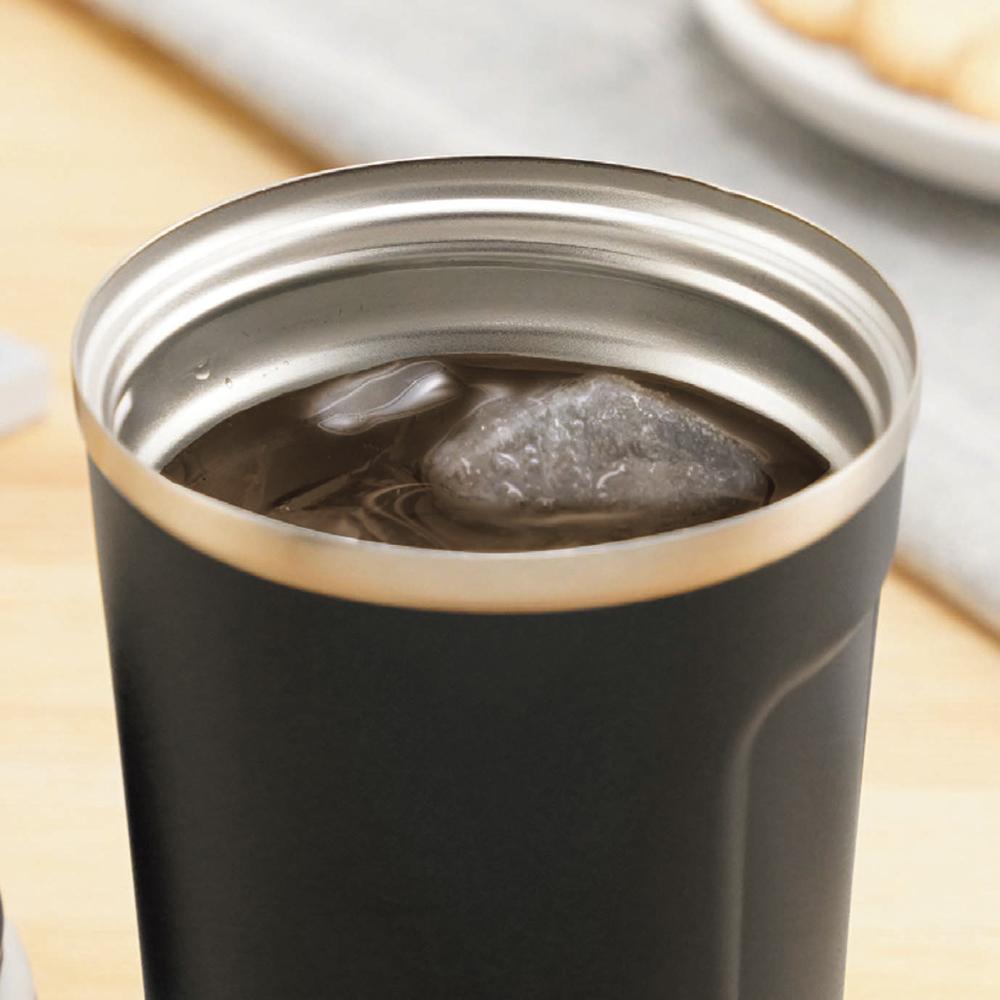  CC40C cococafe 蓋付き真空二重タンブラー 400ml チャコール