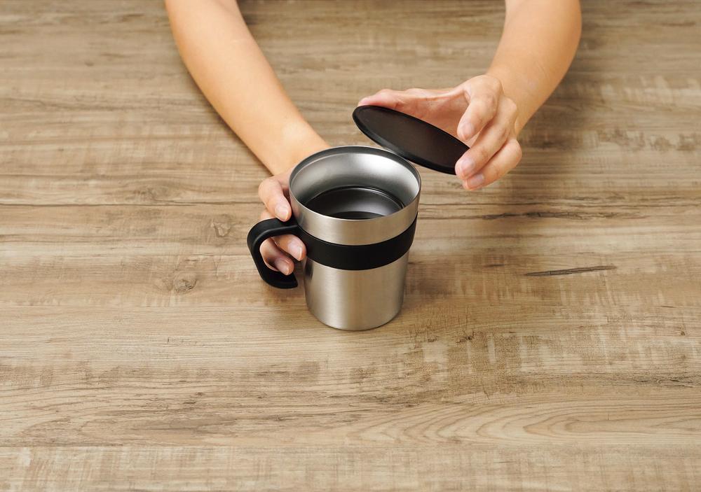  UC05 UNCOLORS アンカラーズ真空二重ステンレス取っ手付きマグカップ 250ml