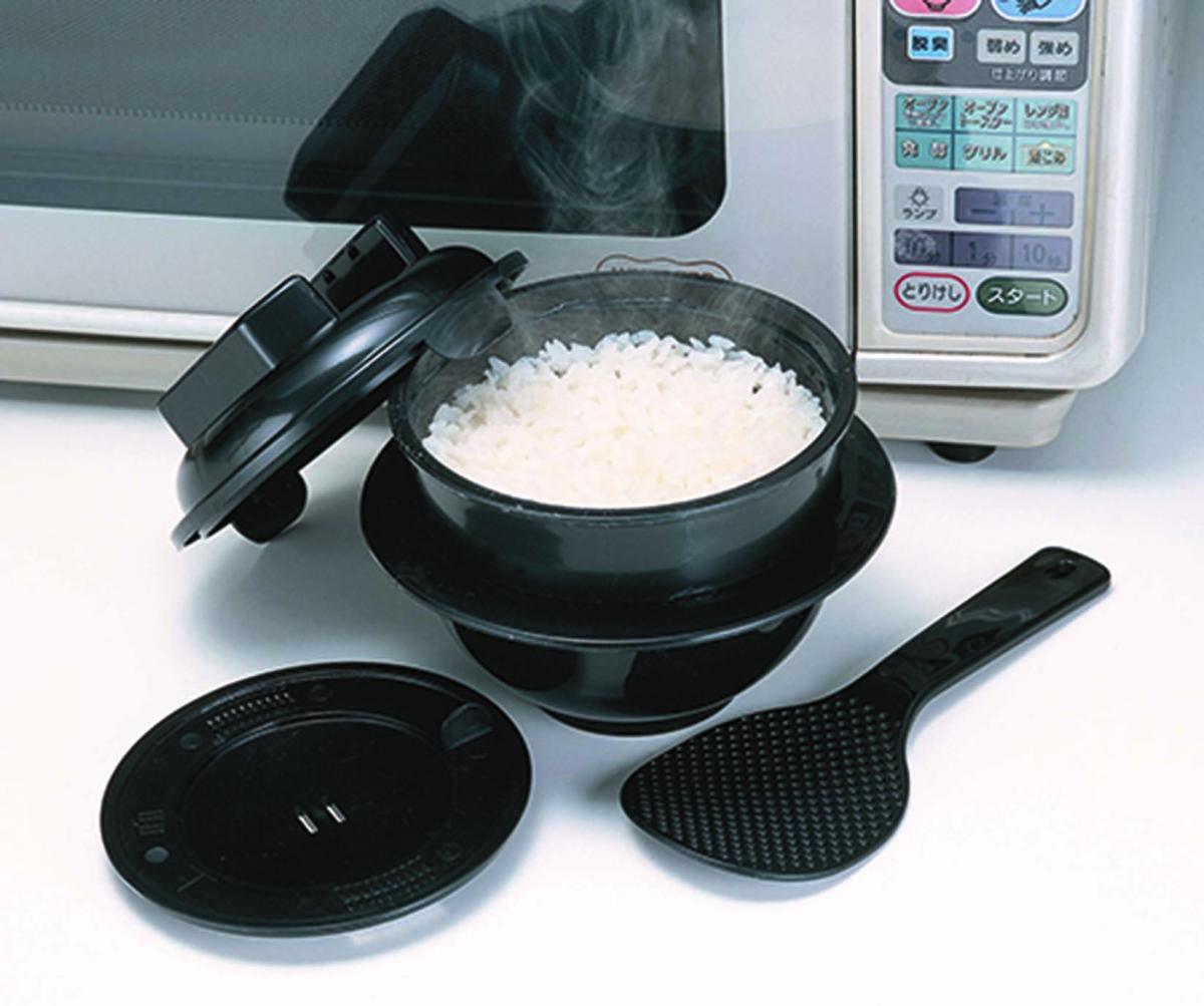 CK001 電子レンジ専用炊飯器紀州備長炭配合 ちびくろちゃん 1合炊き