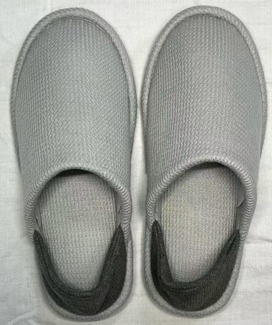 防災足元を守るセーフティスリッパ  ML　　　ネイビーグレー 