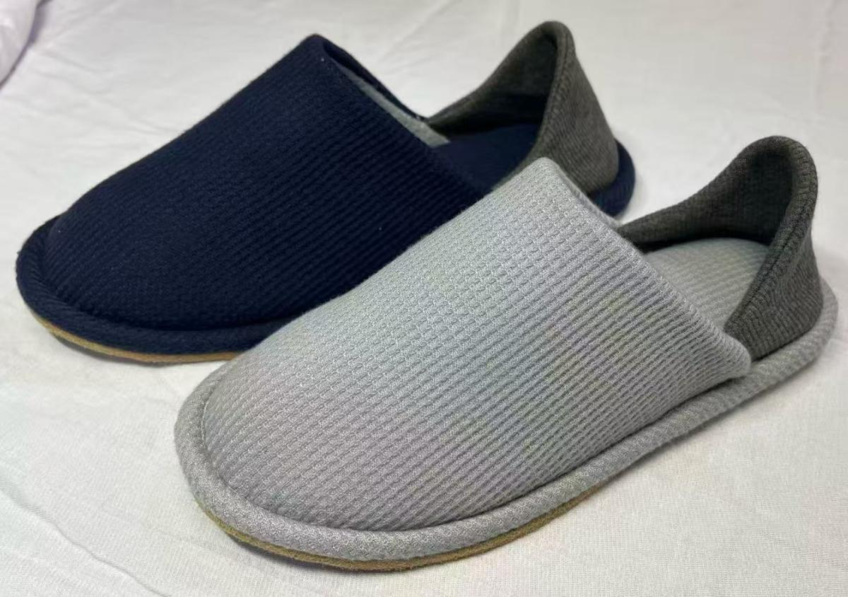 【防災】足元を守るセーフティスリッパ  〈M・L〉　　　[ネイビー・グレー] 