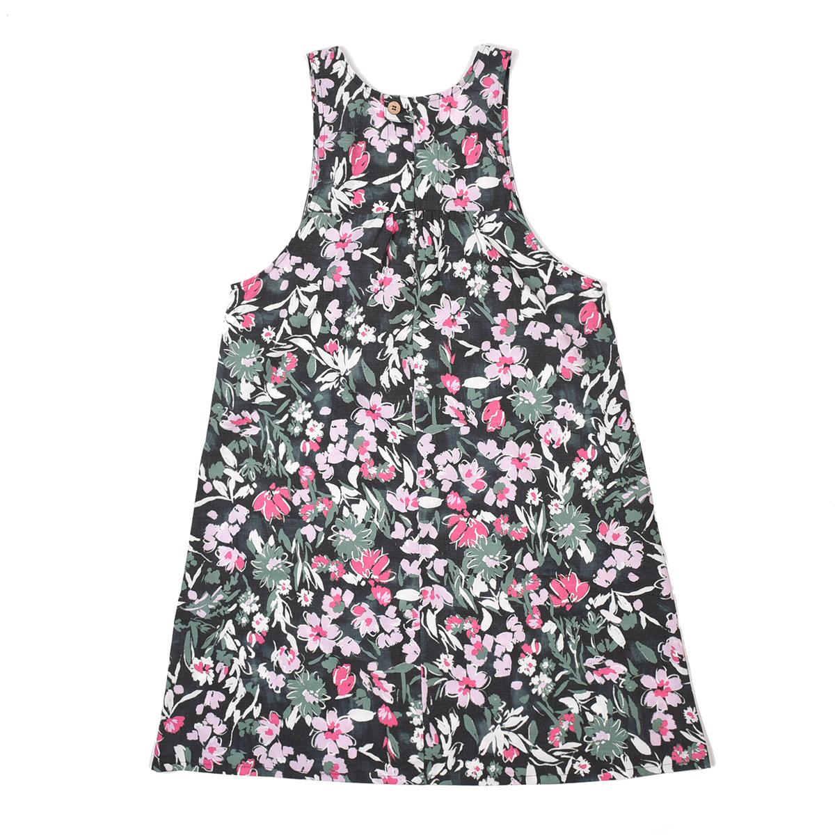 花柄プリントエプロン