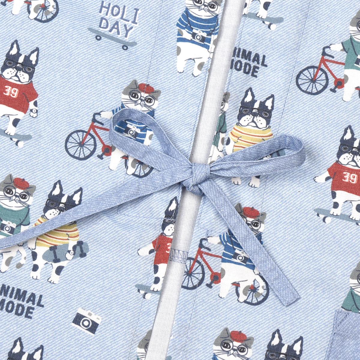 アニマルモード　後釦リボンあきエプロンねこ　ネコ　猫
