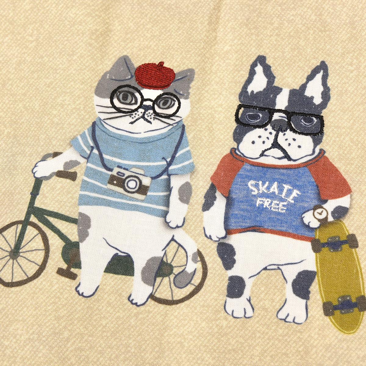 アニマルモード　後釦リボンあきエプロンねこ　ネコ　猫