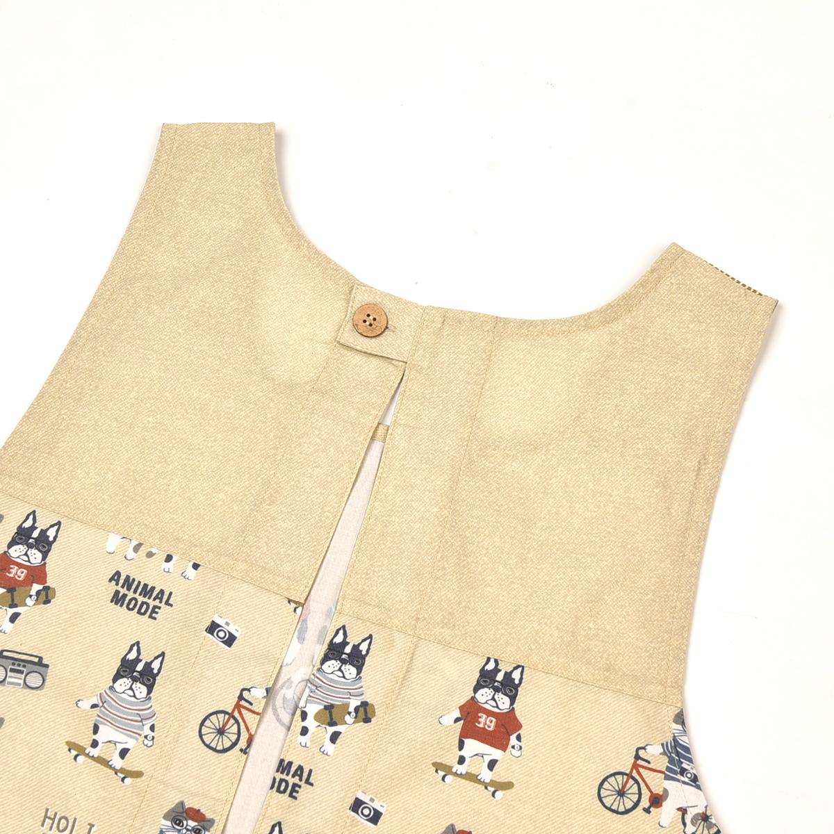 アニマルモード　後釦リボンあきエプロンねこ　ネコ　猫