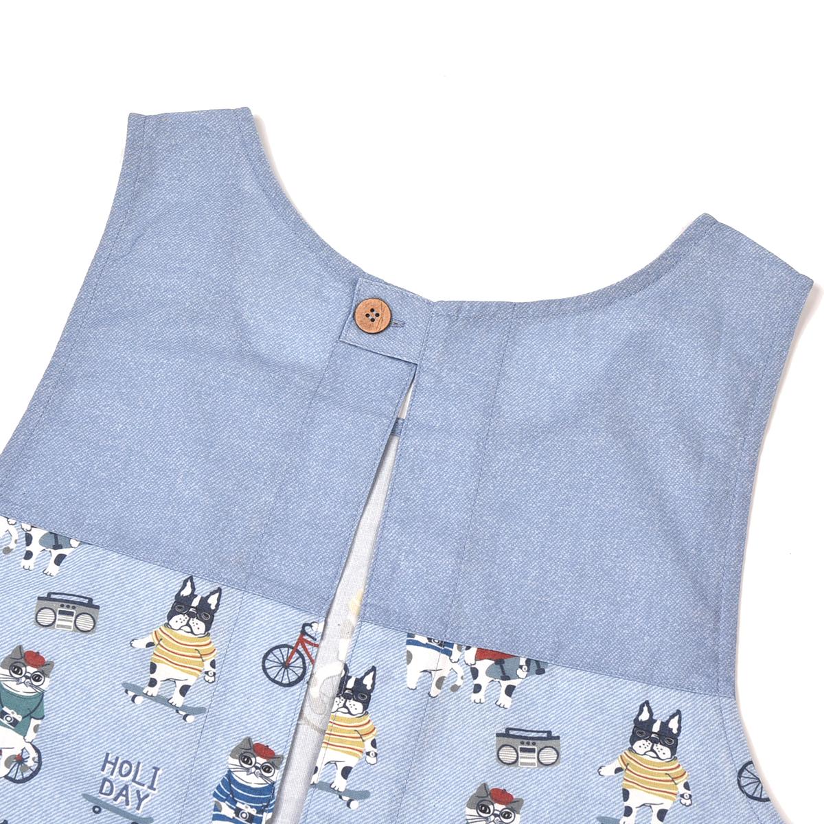 アニマルモード　後釦リボンあきエプロンねこ　ネコ　猫