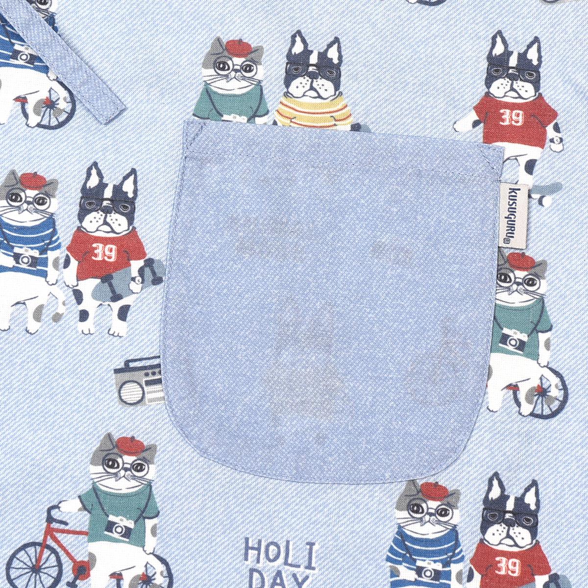 アニマルモード　後釦リボンあきエプロンねこ　ネコ　猫