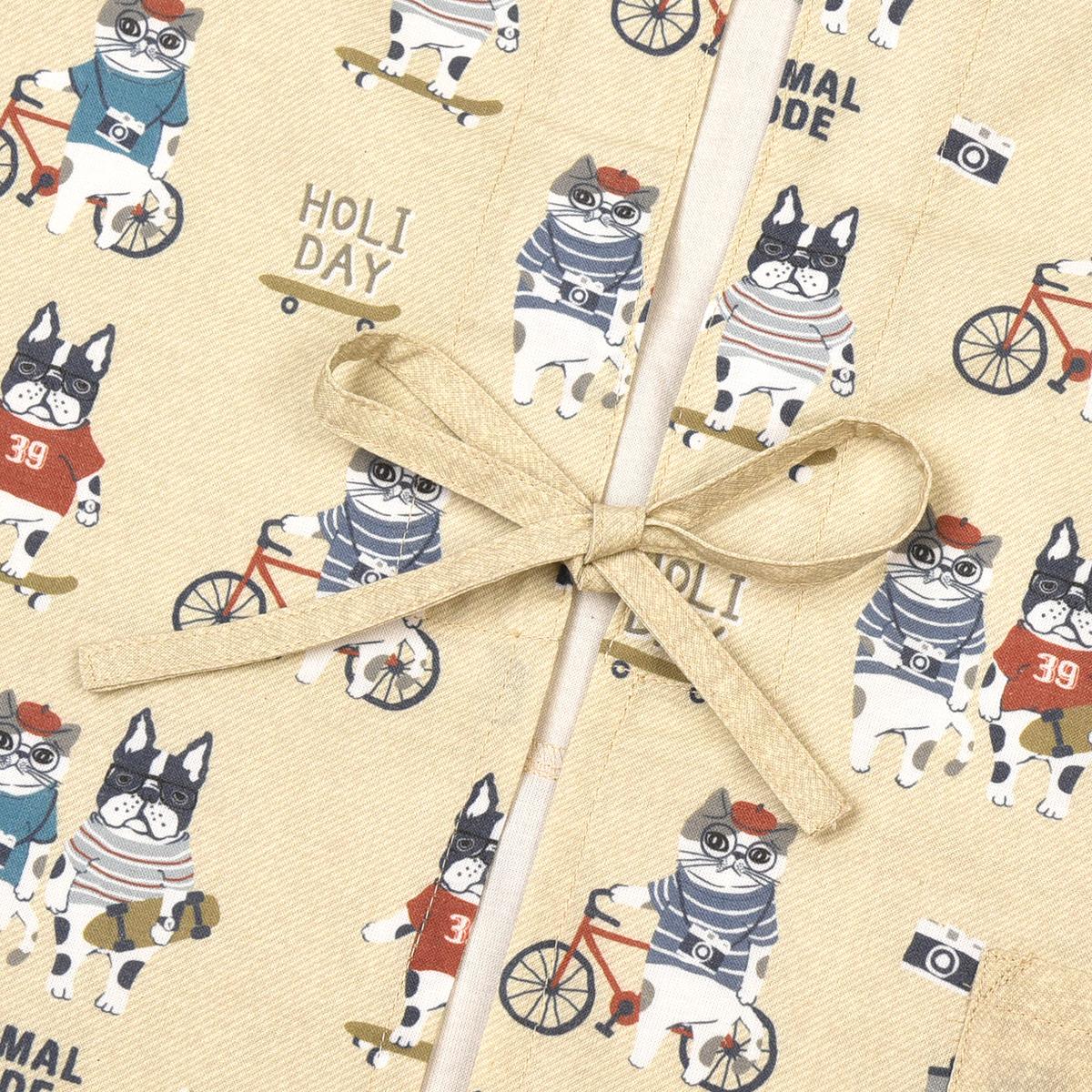 アニマルモード　後釦リボンあきエプロンねこ　ネコ　猫