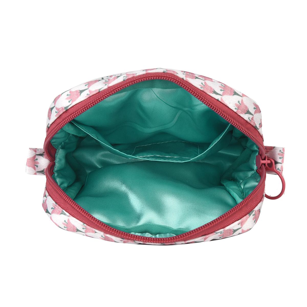 パーラーすずらん堂　みつまめプリンセスのサテンプリント　ポーチねこ　ネコ　猫