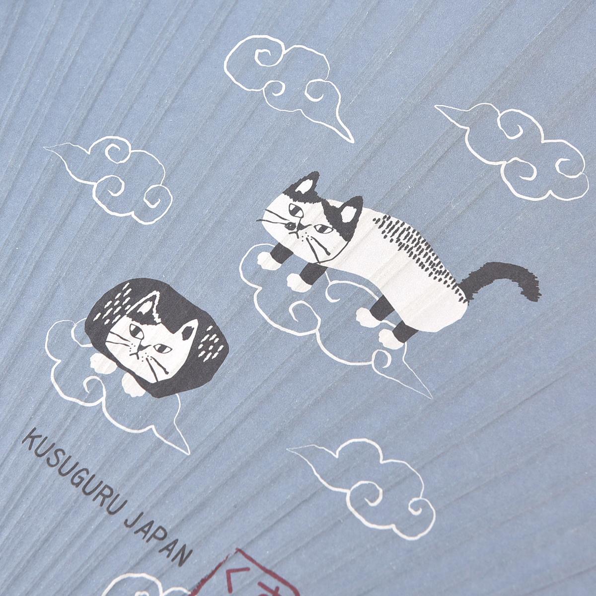くすぐるうちわスリムタイプ　マチルダさんと富士山ねこ　ネコ　猫