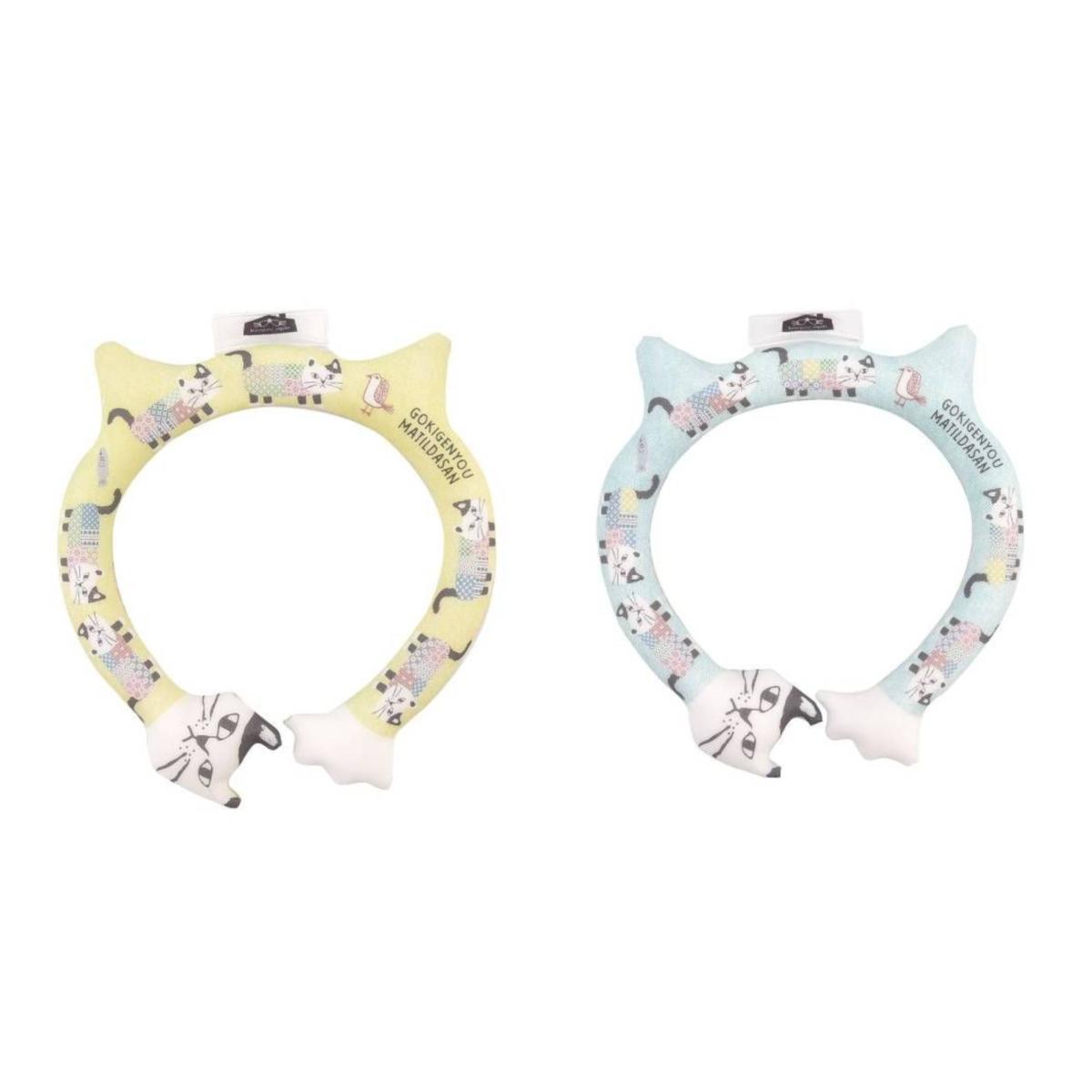 冷感クールリング　マチルダさん柄（ねこ　ネコ　猫）