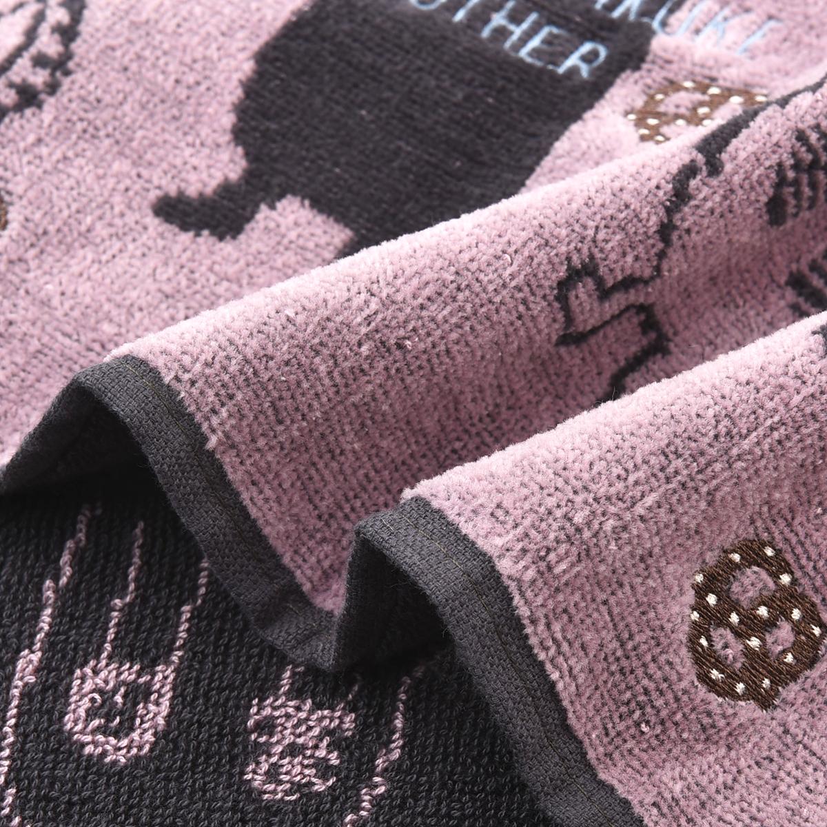 ふわふわタオルマフラー　ネコまるけ柄ねこ　ネコ　猫