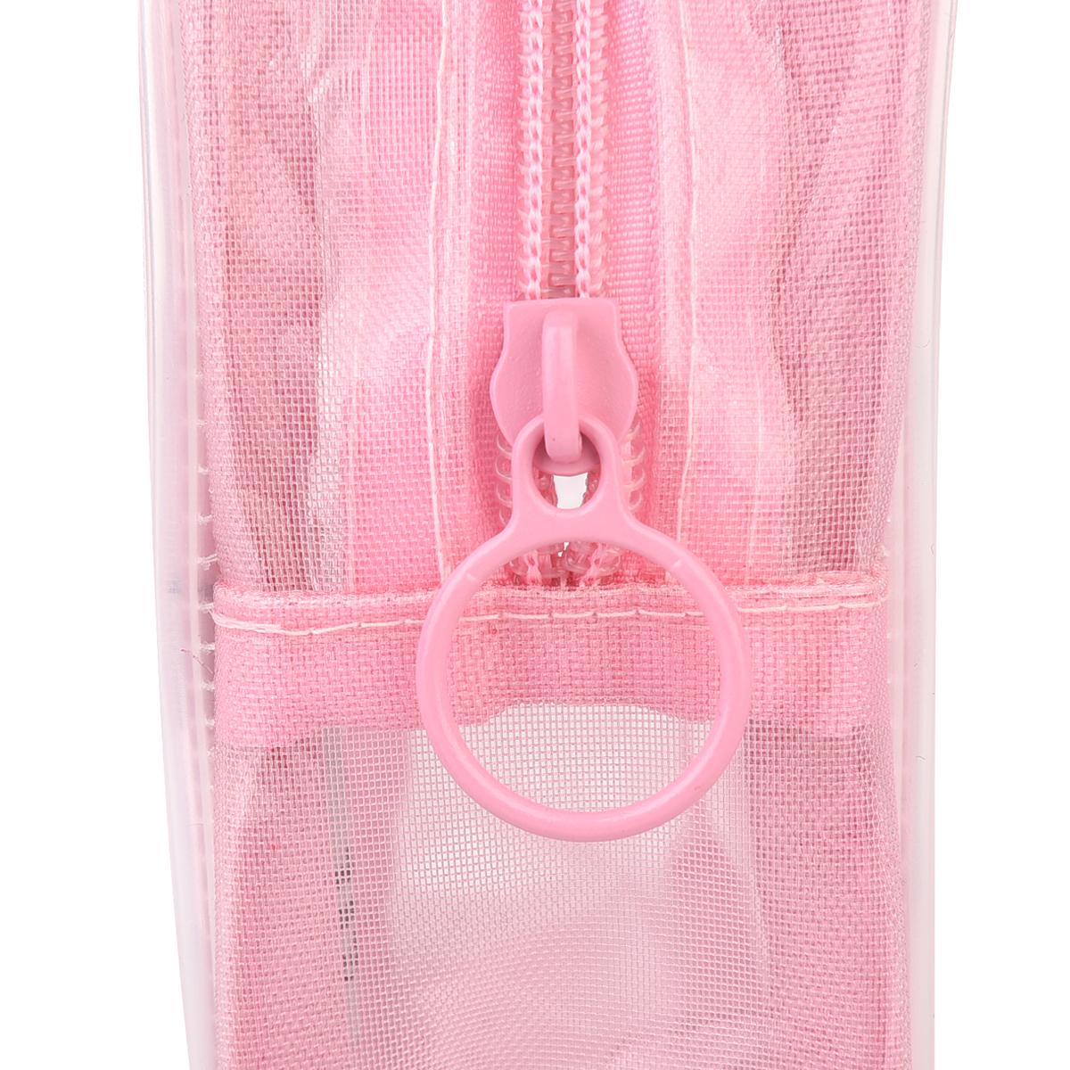 パーラーすずらん堂　メッシュ生地　コスメポーチ　すずらんさん柄ねこ　ネコ　猫