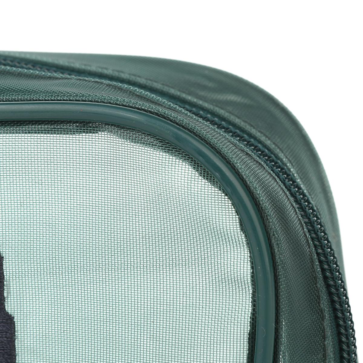 アニマルモード　メッシュ生地　コスメポーチ　パウロ柄