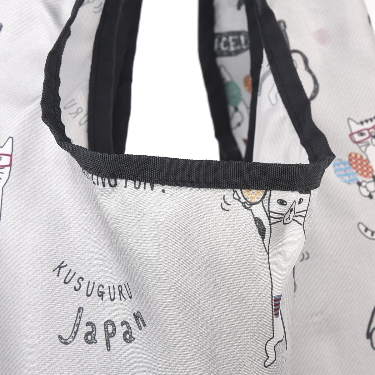 プリントエコバッグ　ネコまるけ柄ねこ　ネコ　猫