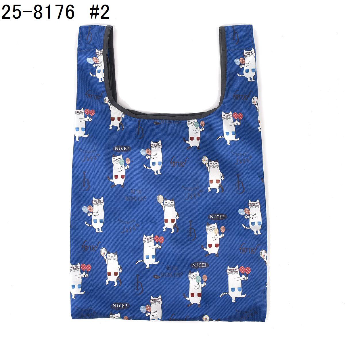 プリントエコバッグ　ネコまるけ柄ねこ　ネコ　猫