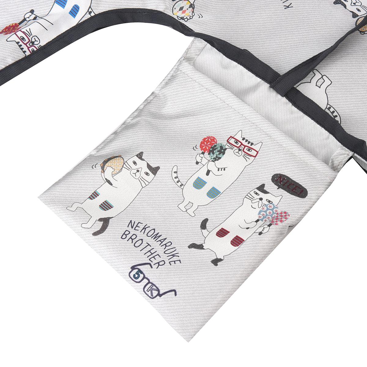 プリントエコバッグ　ネコまるけ柄ねこ　ネコ　猫