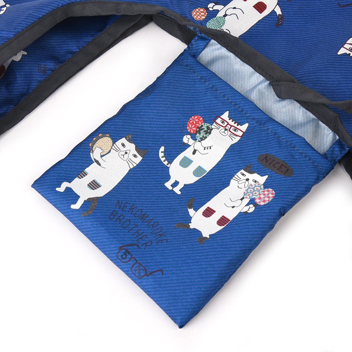 プリントエコバッグ　ネコまるけ柄ねこ　ネコ　猫