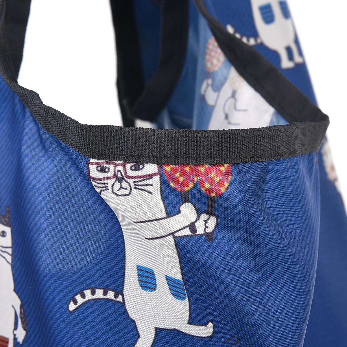 プリントエコバッグ　ネコまるけ柄ねこ　ネコ　猫