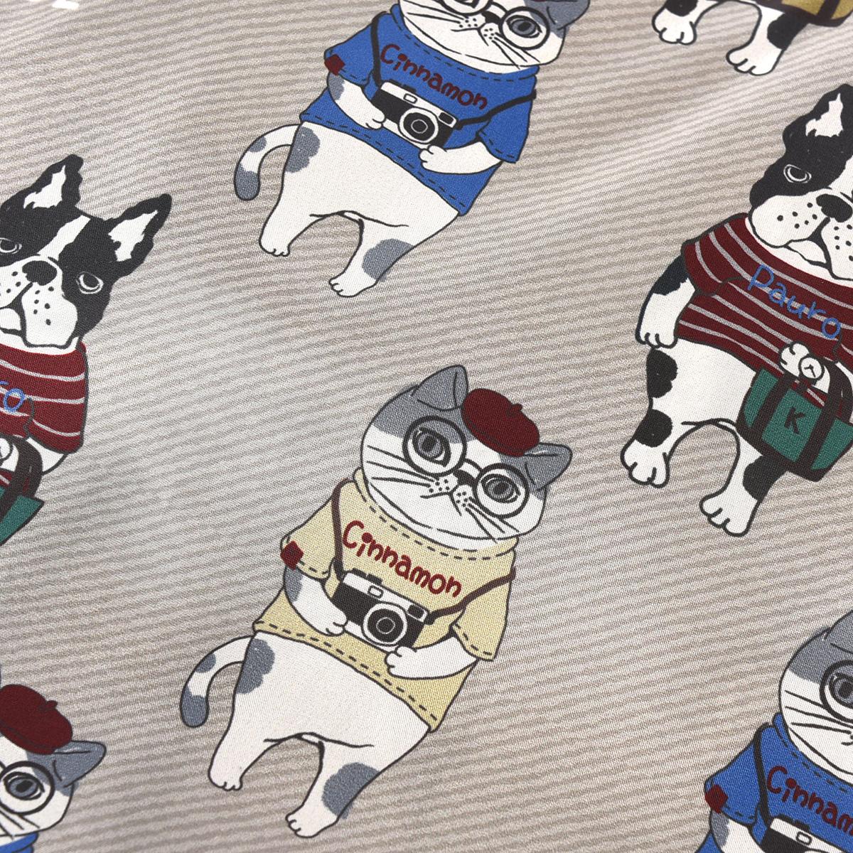 プリントエコバッグ　アニマルモード柄ねこ　ネコ　猫