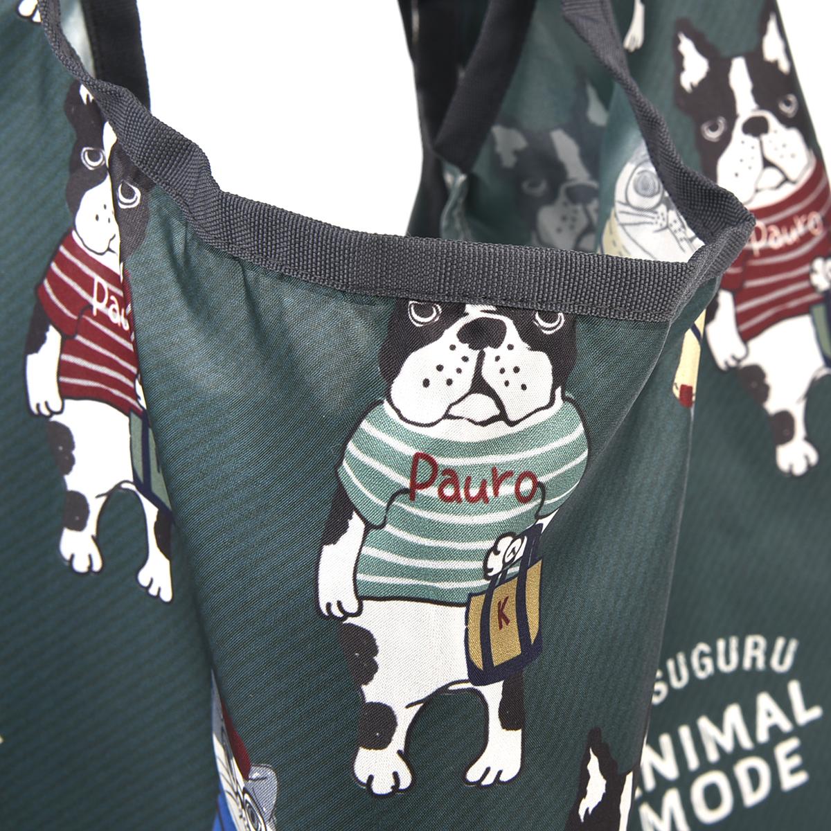 プリントエコバッグ　アニマルモード柄ねこ　ネコ　猫