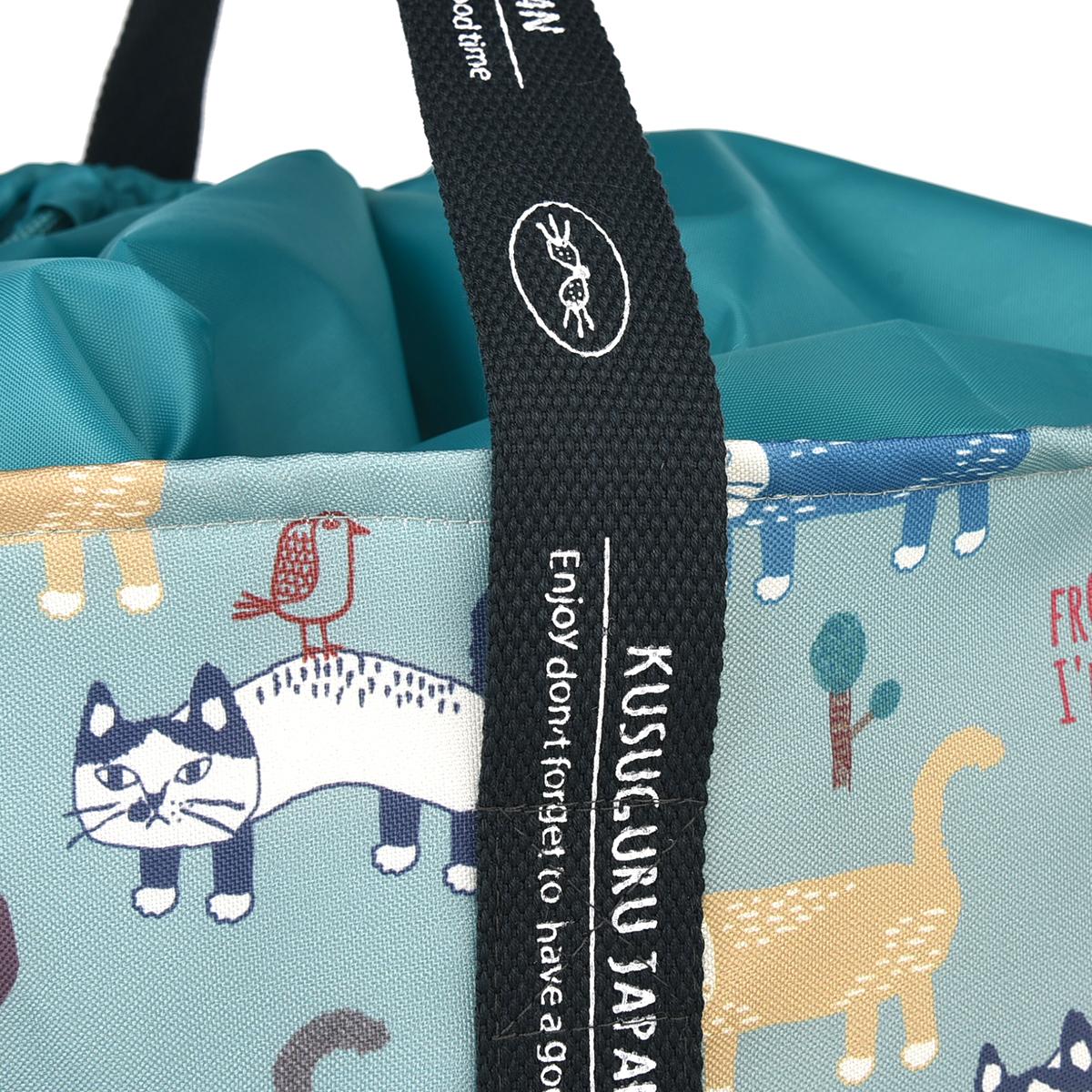 保冷保温お買い物バッグ　マチルダさん柄ねこ　ネコ　猫