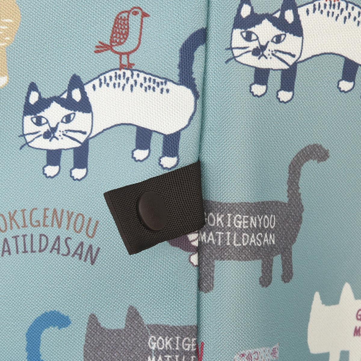 保冷保温お買い物バッグ　マチルダさん柄ねこ　ネコ　猫