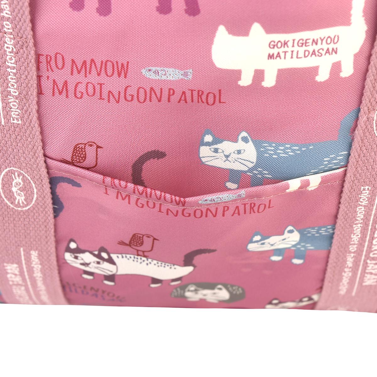 保冷保温お買い物バッグ　マチルダさん柄ねこ　ネコ　猫