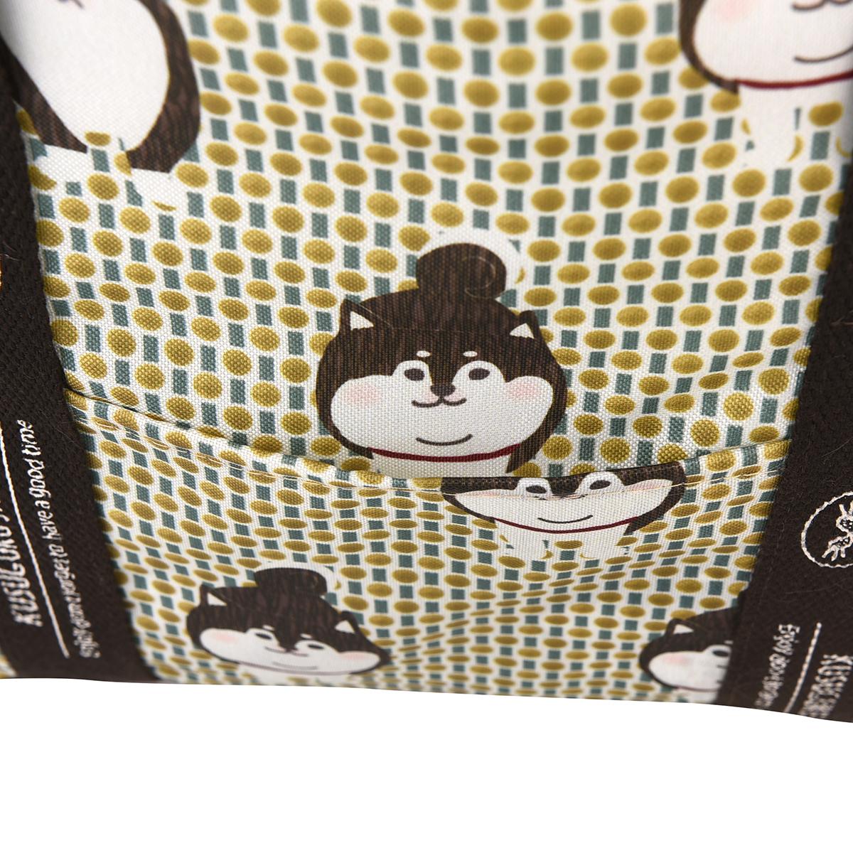 保冷保温お買い物バッグ　柴尻君柄