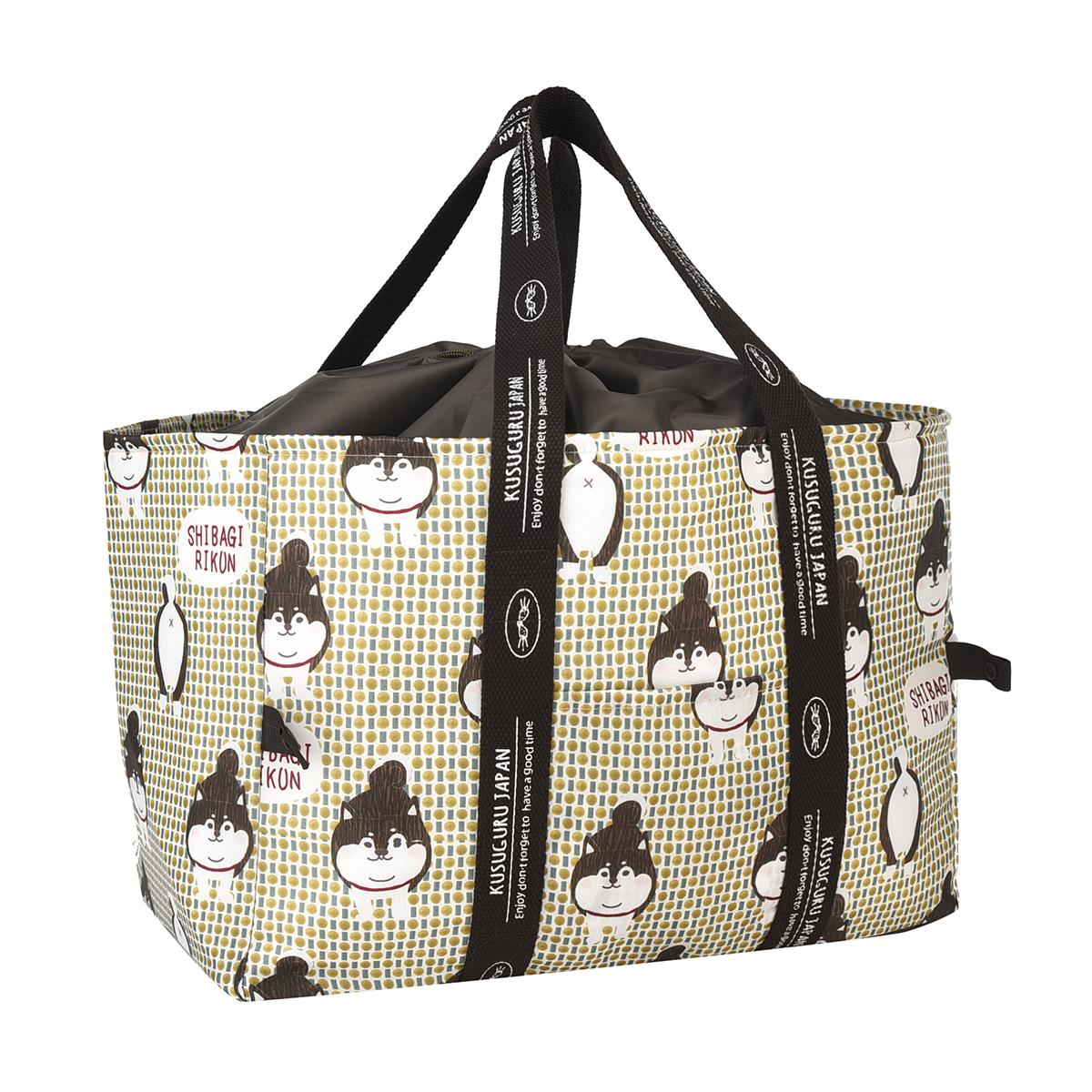 保冷保温お買い物バッグ　柴尻君柄
