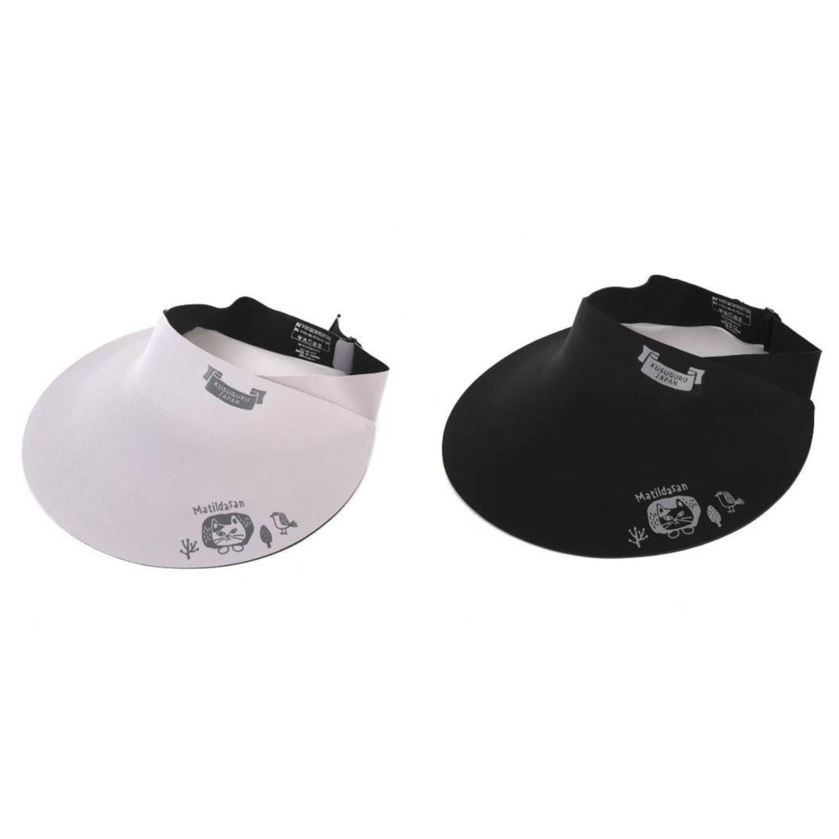 マチルダさん柄　UV加工サンバイザー（ねこ　ネコ　猫）