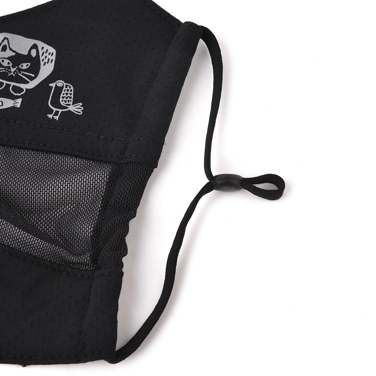 接触冷感UV加工　マスク　マチルダさん柄ねこ　ネコ　猫