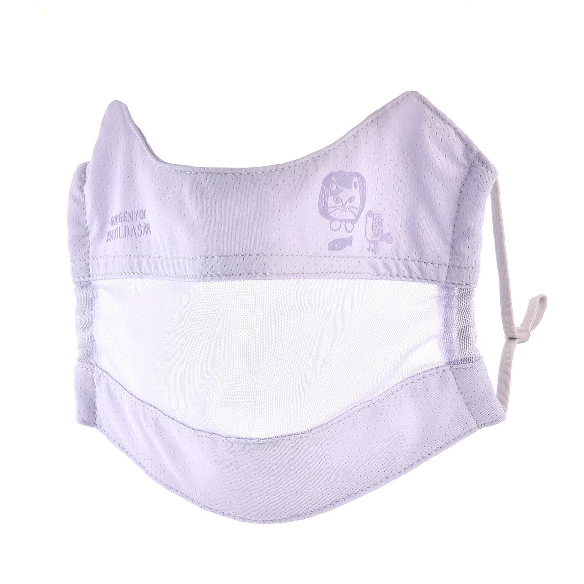 接触冷感UV加工　マスク　マチルダさん柄ねこ　ネコ　猫