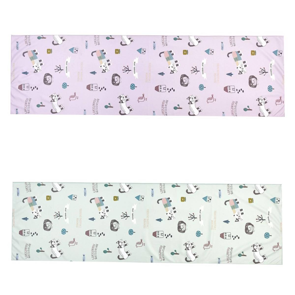 クスグルひやっと冷感タオル　マチルダさん柄（ねこ　ネコ　猫）